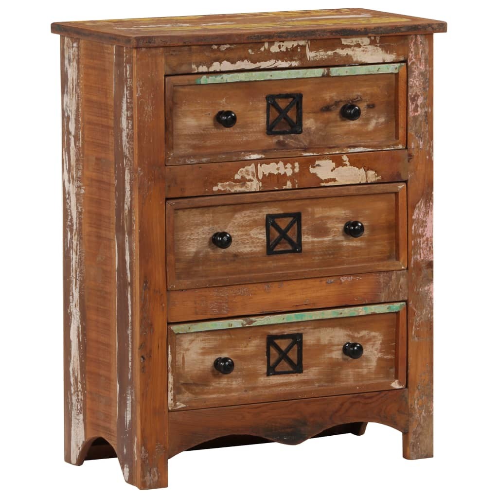 Chest of Drawers 60x30x75 cm Solid Reclaimed Wood